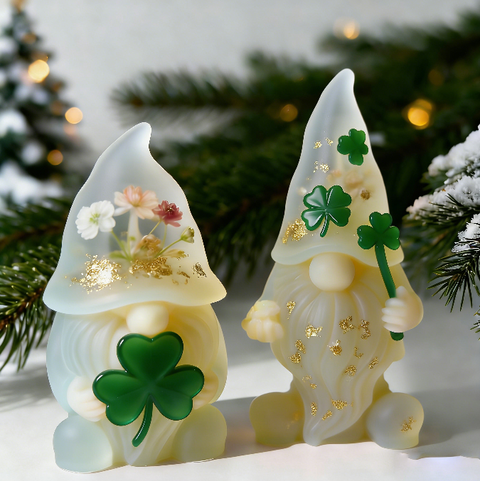 St. Patrick's Day Themed Gnome Decorative Resin Mold