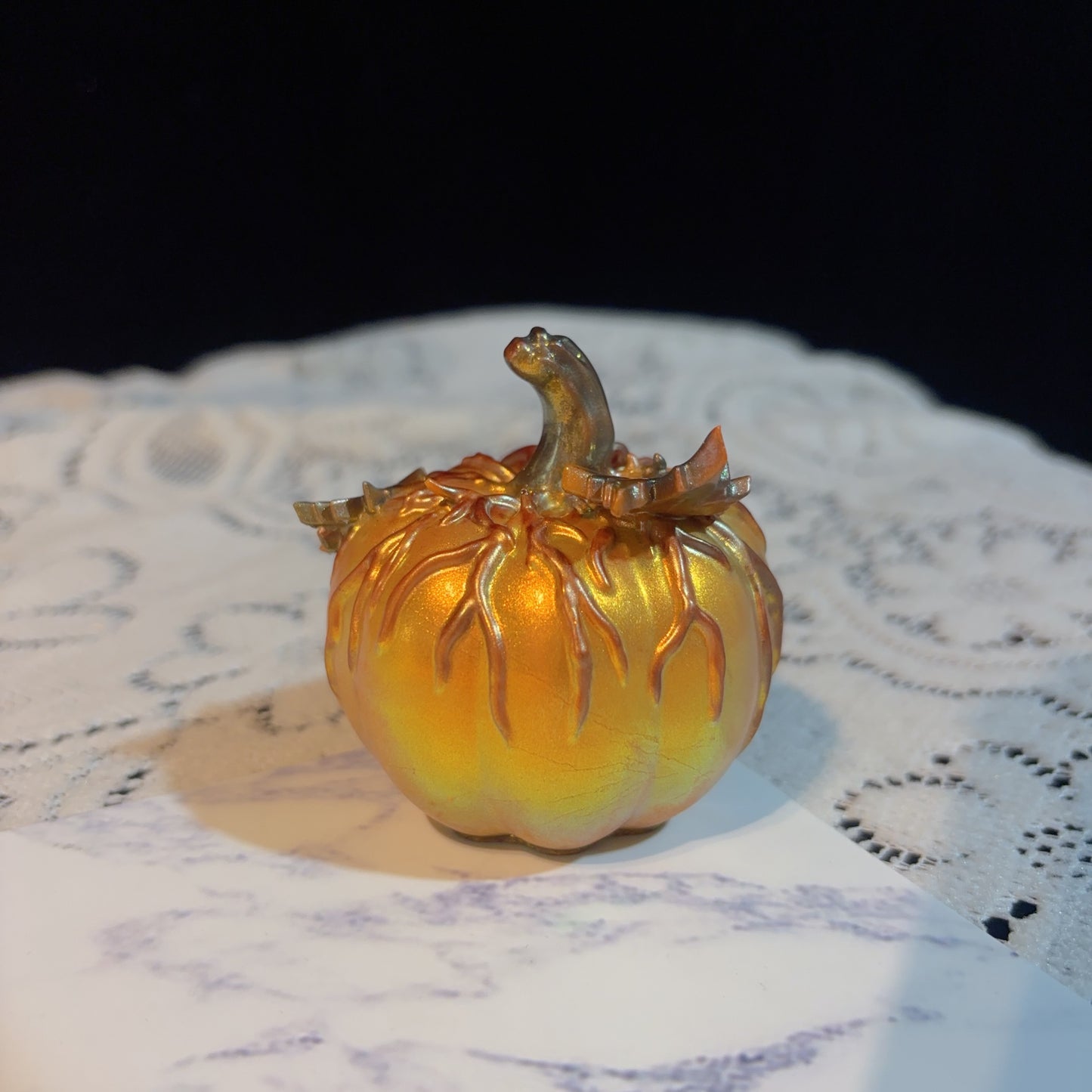 Handmade Maple Leaf Evil Pumpkin Ornament Resin Mold