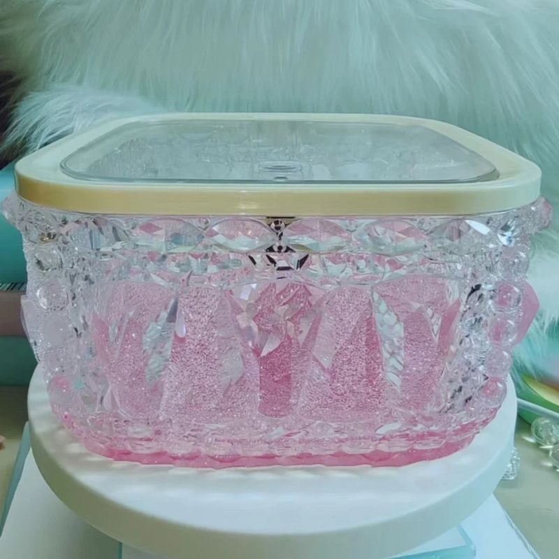 Handmade Diamond Large Capacity Storage Box Resin Mold