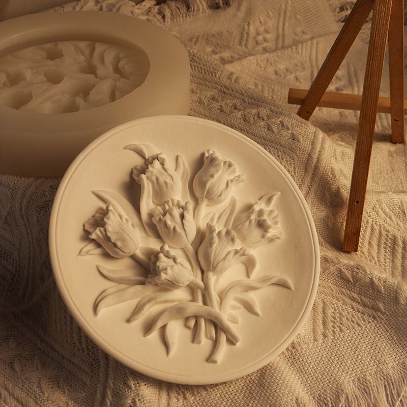 IntoResin Handmade Tulip  Plate Ornament Resin Mold