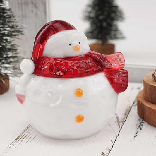 Cute Snowman Storage Jar Resin Mold
