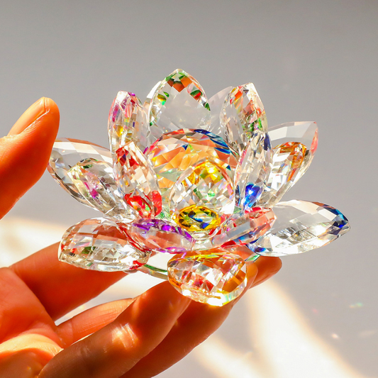 Crystal Lotus Flower Ornament Resin Mold for Bringing Good Luck And Fortune