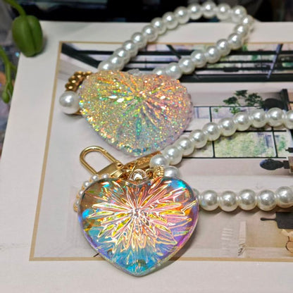 Handmade Diamond Heart Pendant Necklace with Hole Resin Mold