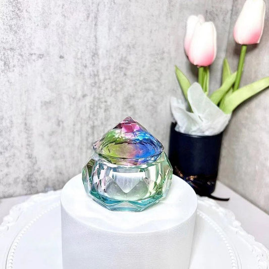 Molde de resina para tarro de almacenamiento de diamantes pequeño hecho a mano