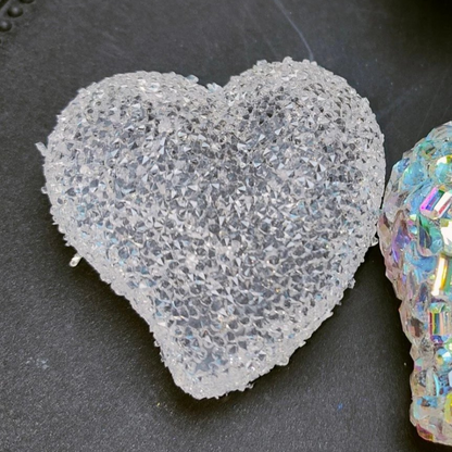 Handmade Diamond Slanted Heart Resin Mold