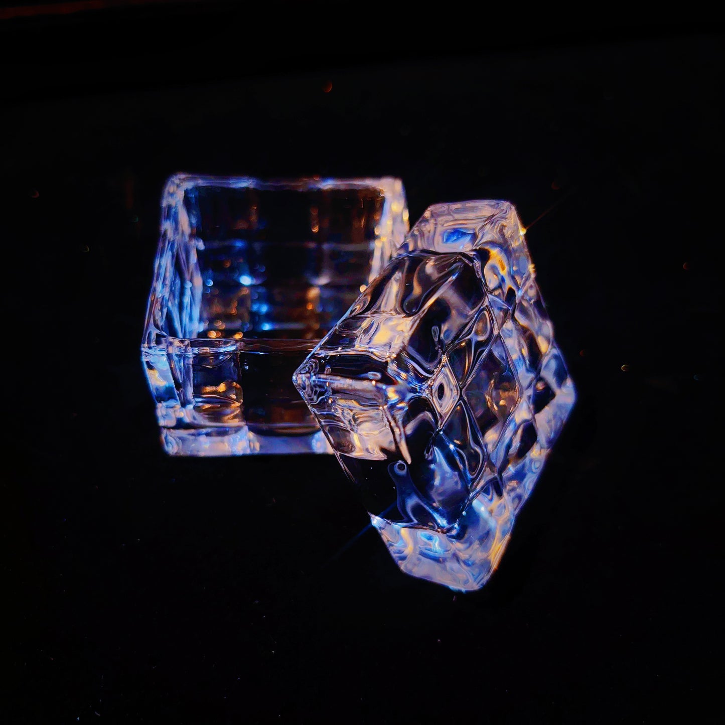 Handmade Ice Cube Square Storage Small Jar Resin Molds