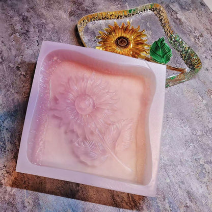 Handmade Crystal Sunflower Ornament Resin Mold