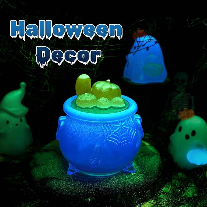 Pumpkin Spider Bone Witch Cauldron Resin Mold