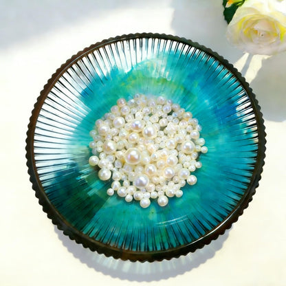 Large  Round Striped Deep Bowl Resin Mold