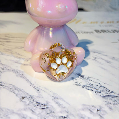 Handmade Puffy Heart with Claw Jewelry Pendant Resin Mold