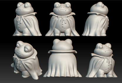 [VIP EXCLUSIVE]  Handmade Cute Vampire Frog Figurine Resin Mold