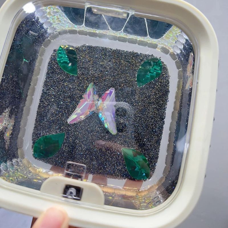 Handmade Diamond Large Capacity Storage Box Resin Mold