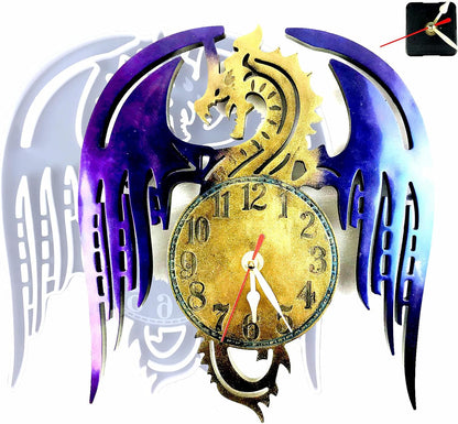 Dragon Clock Resin Mold Set