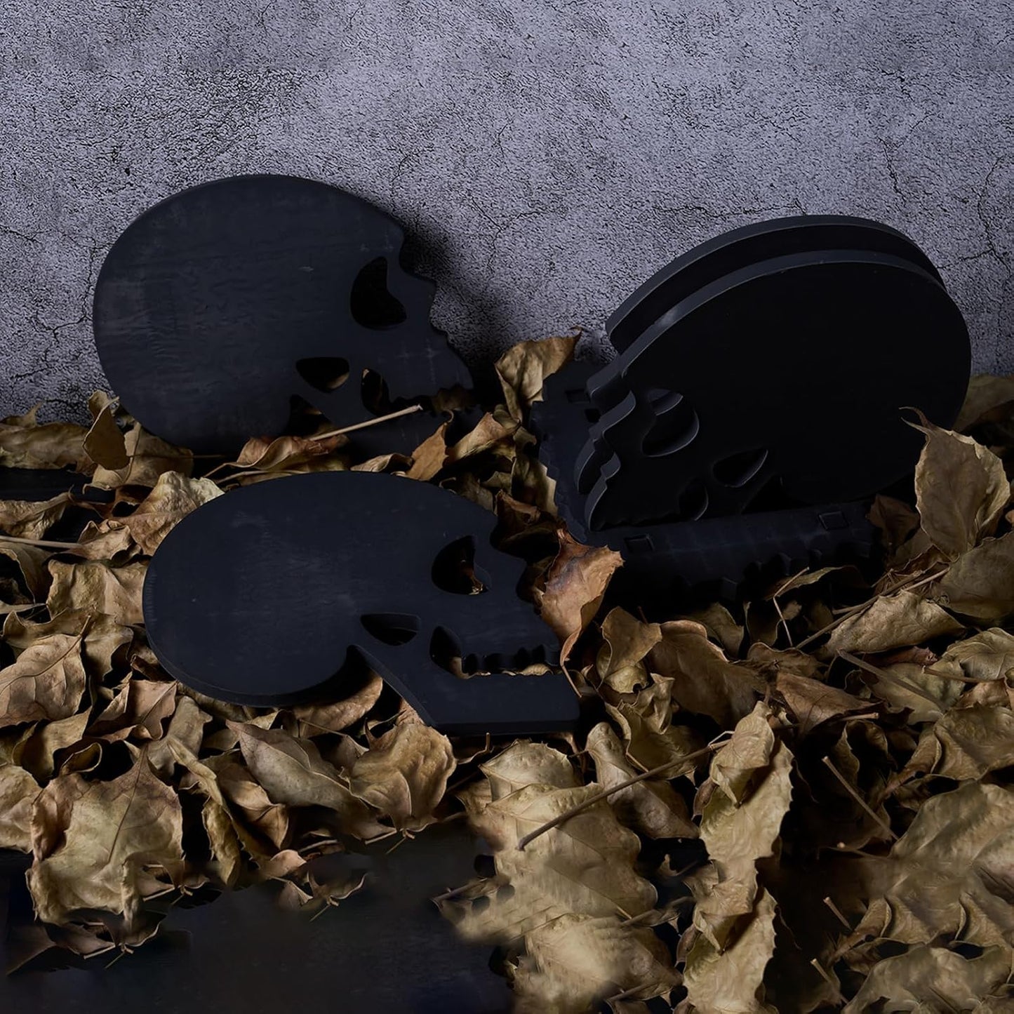 4pcs Skull Coaster Set Resin Molds