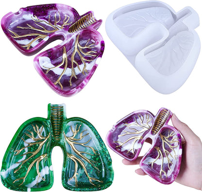 Lung Shape Ashtray Resin Mold