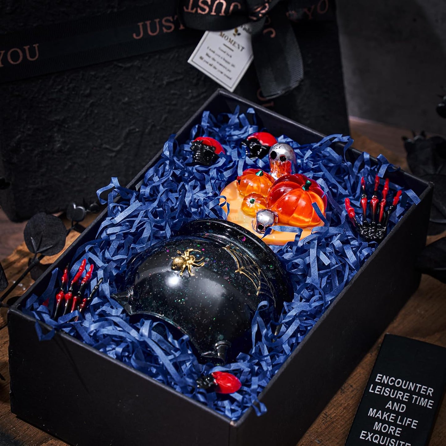 Pumpkin Spider Bone Witch Cauldron Resin Mold