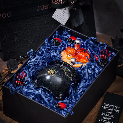 Pumpkin Spider Bone Witch Cauldron Resin Mold