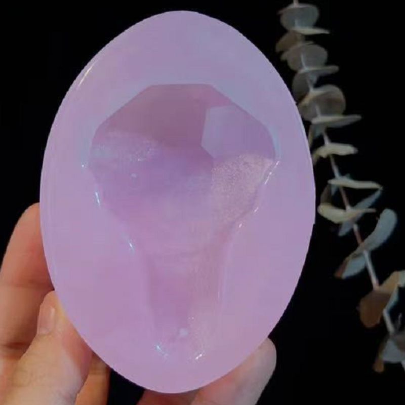 Handmade Crystal Pendant with Holes Resin Mold