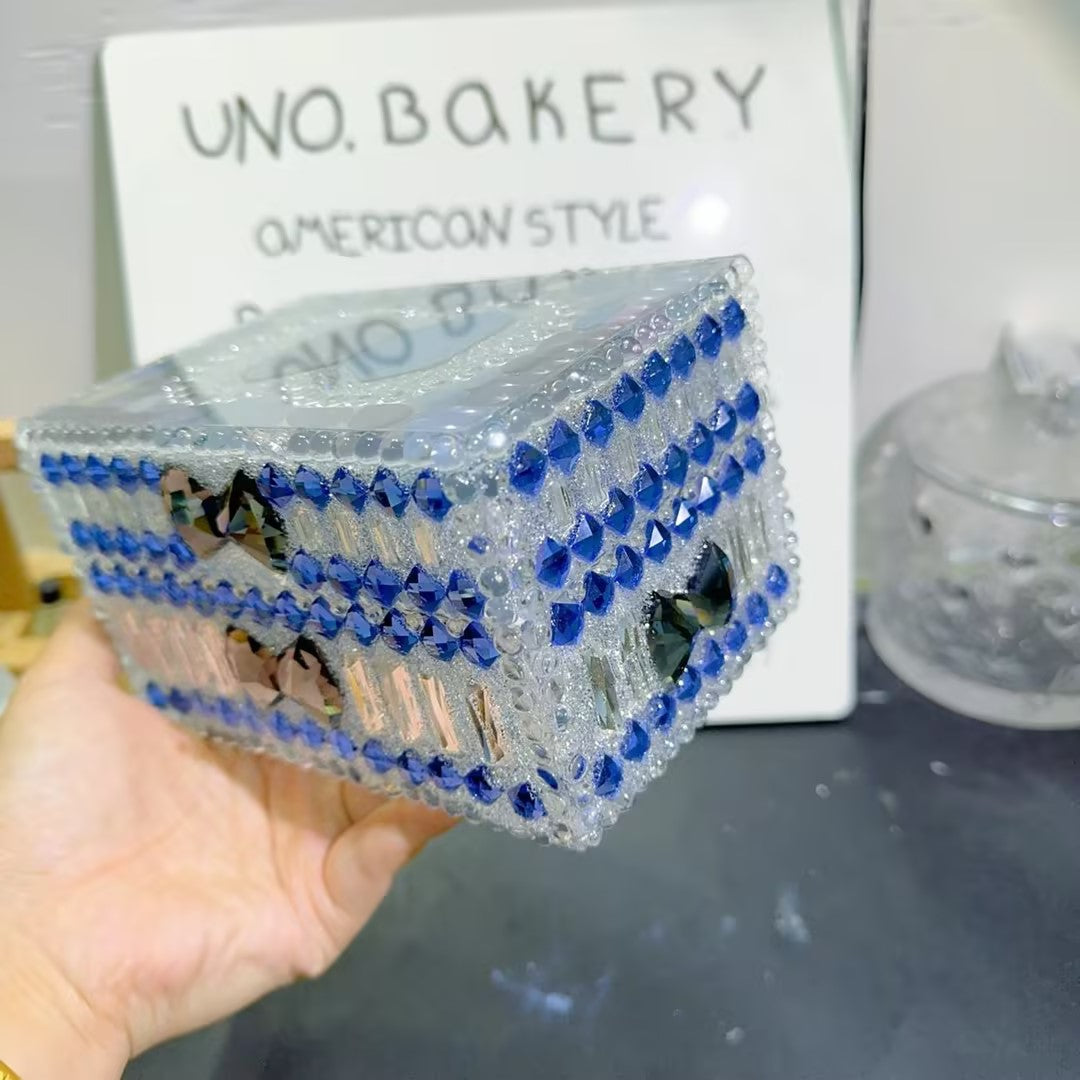 Handmade Diamond Rectangular Large Diamond Bow Storage Resin Mold