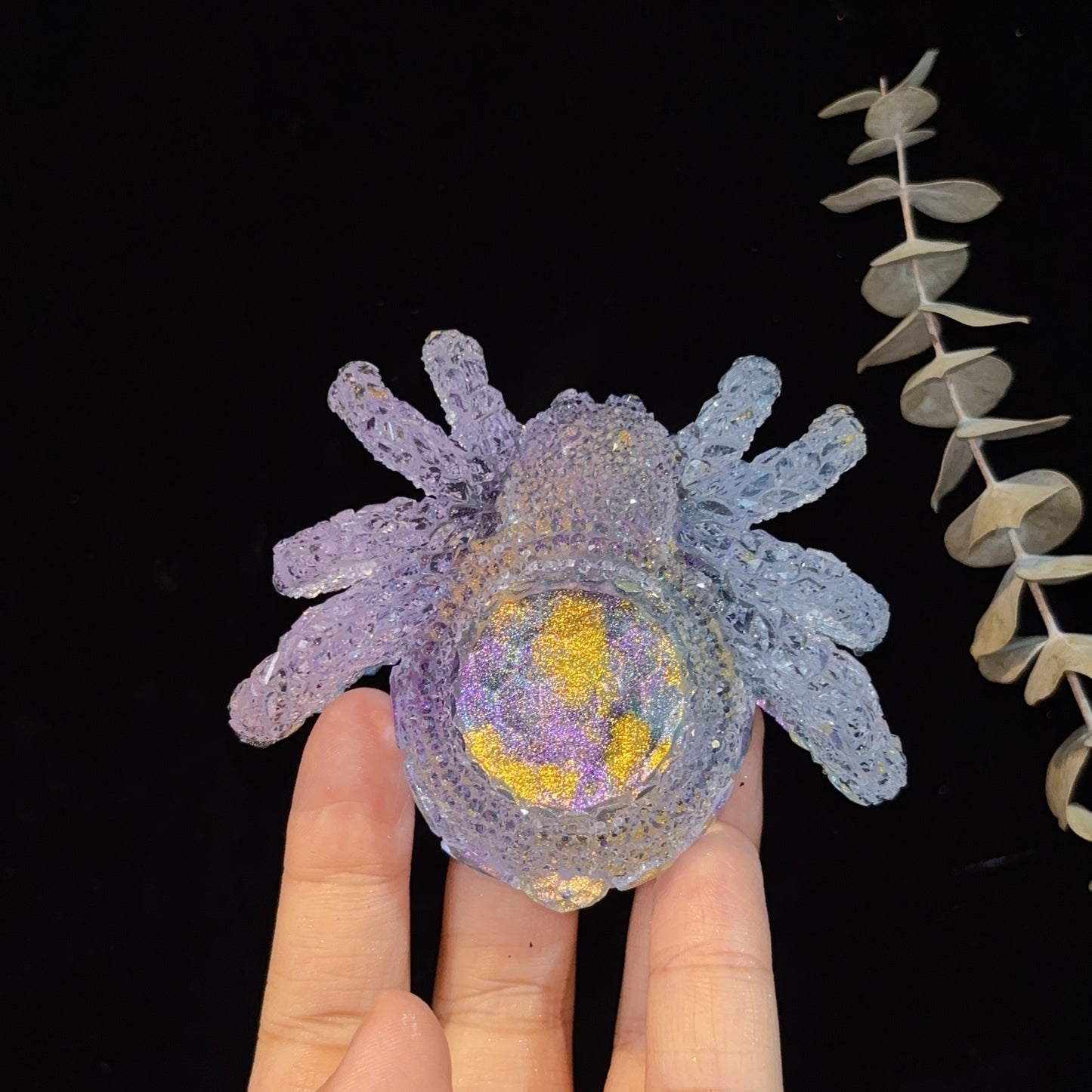 Handmade Diamond Spider Candlestick Ornament Resin Molds