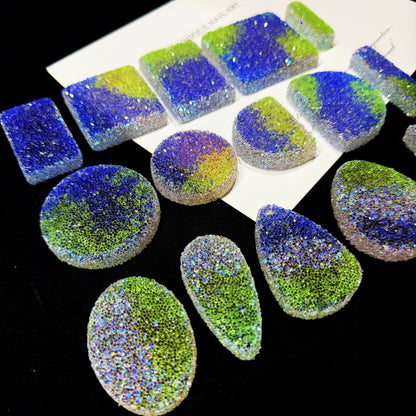 Handmade Diamond Jewelry Pendant Resin Mold with Holes