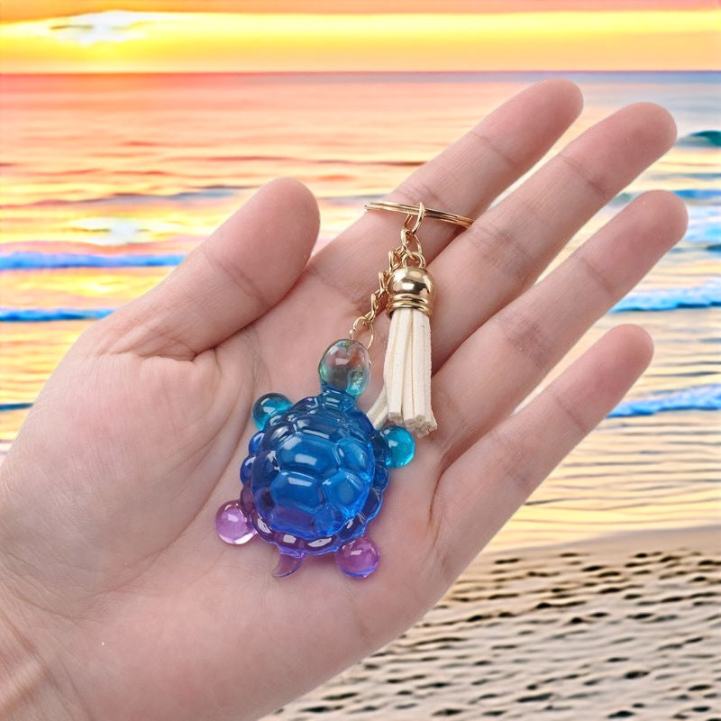 2-in-1 Cute Turtle Ornament Hanging Resin Mold