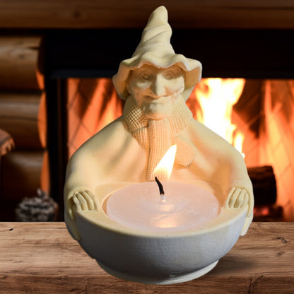 Witch Skull Candlestick Ornament Resin Mold