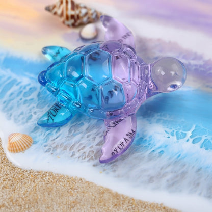 2-in-1 Cute Turtle Ornament Hanging Resin Mold