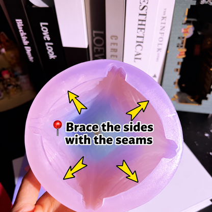 Handmade Crystal Building Large-Capacity Storage Jar Resin Mold【Not suitable for beginners.】