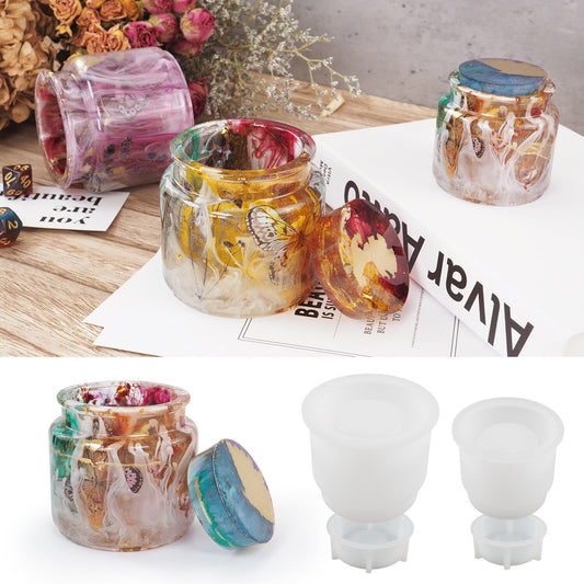 Round Storage Jar Resin Mold