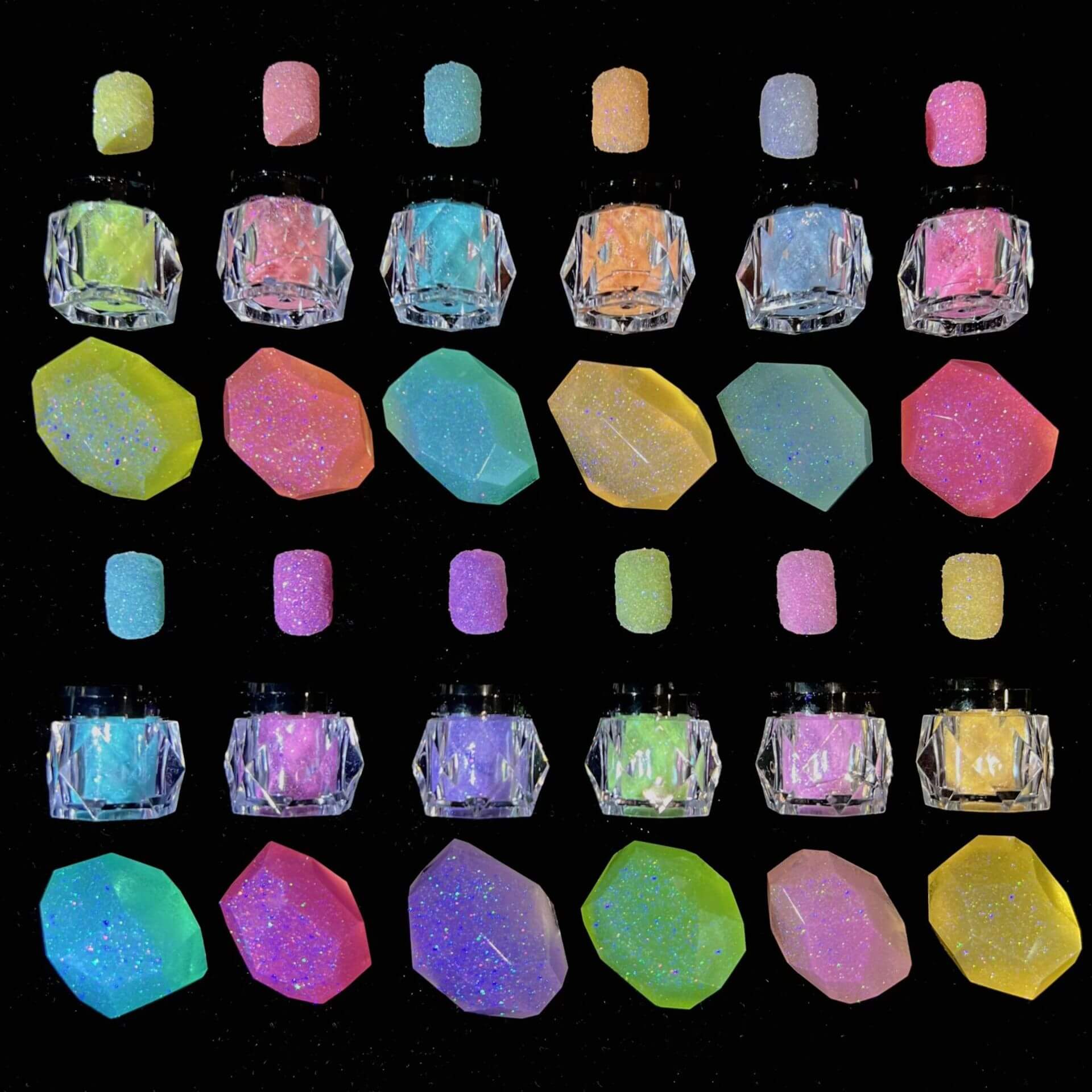 12 Colors Star River Non-sinking Glitter for Resin