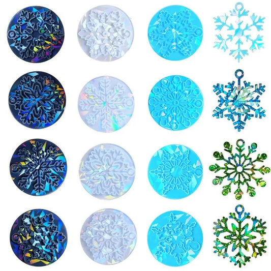 Laser Snowflake Pendant Decoration Resin Mold