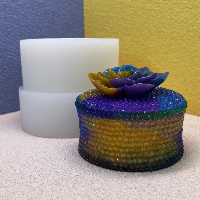 IntoResin Handmade Diamond Flower Storage Box Resin Molds Set
