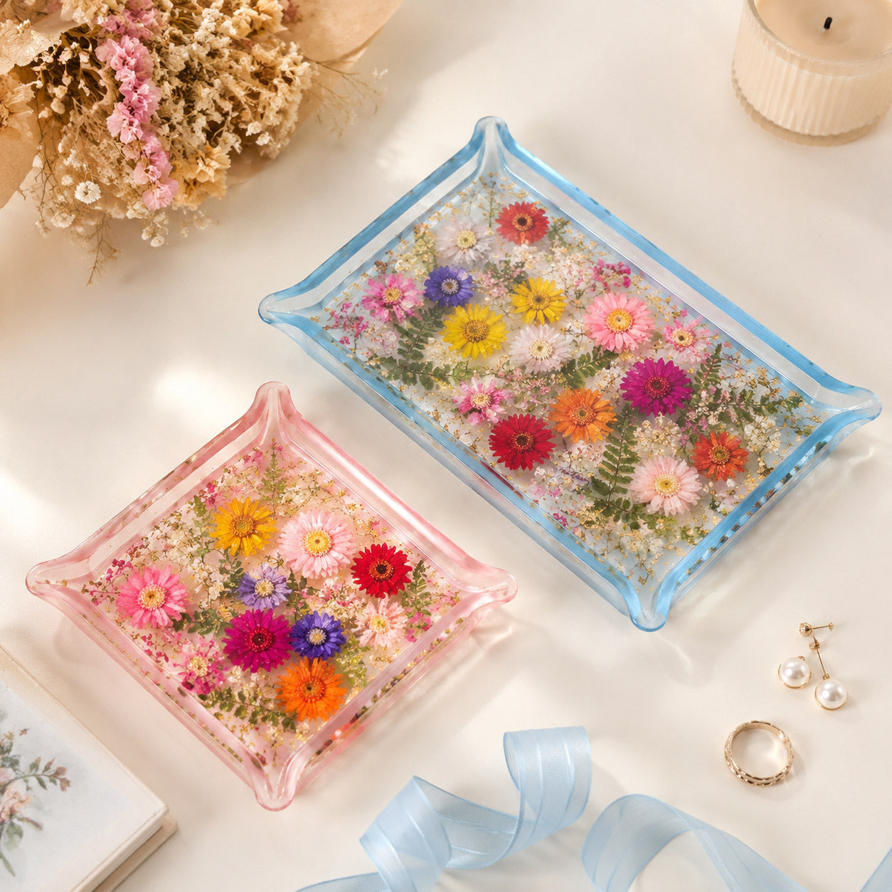 Folded Edge Tray Resin Mold