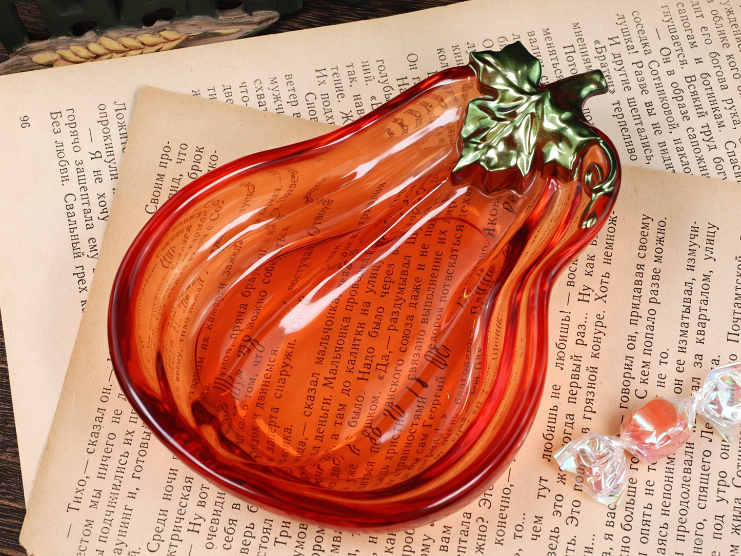 Long & Short Pumpkin-Shaped Storage Tray Resin Mold Set