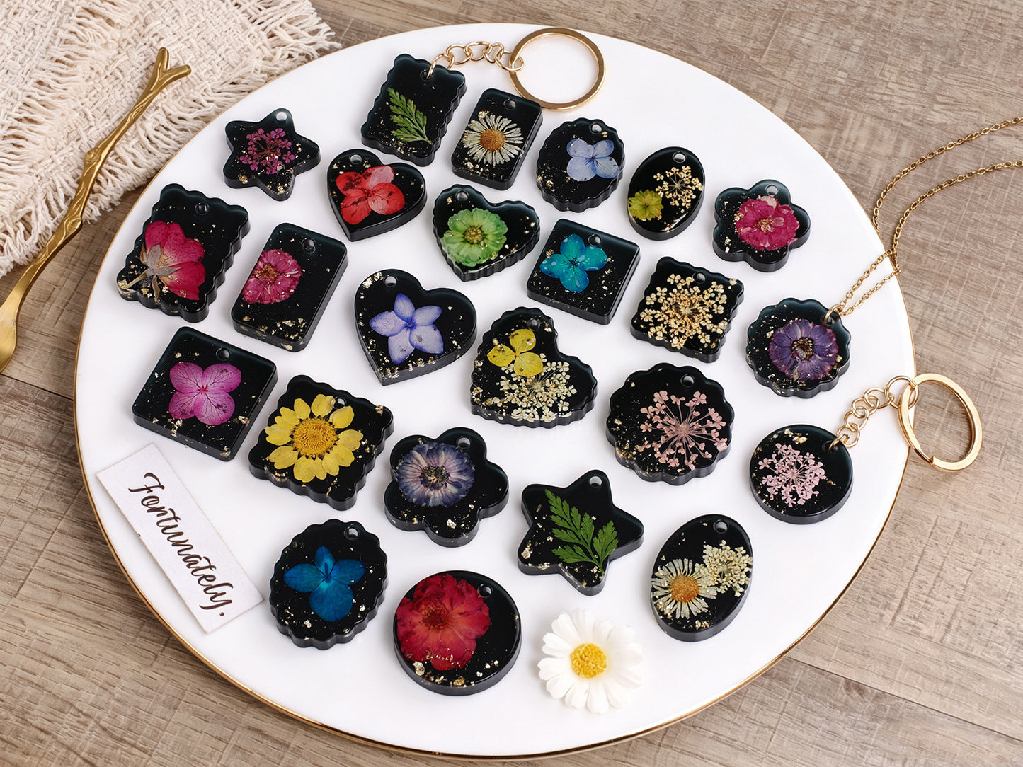 2pcs Jewelry Embellishment Resin Mold Set with Holes