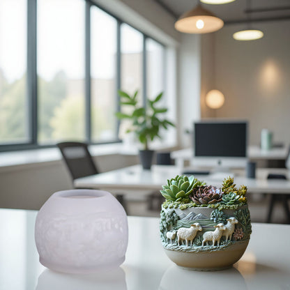 Sheep Storage Jar Resin Mold