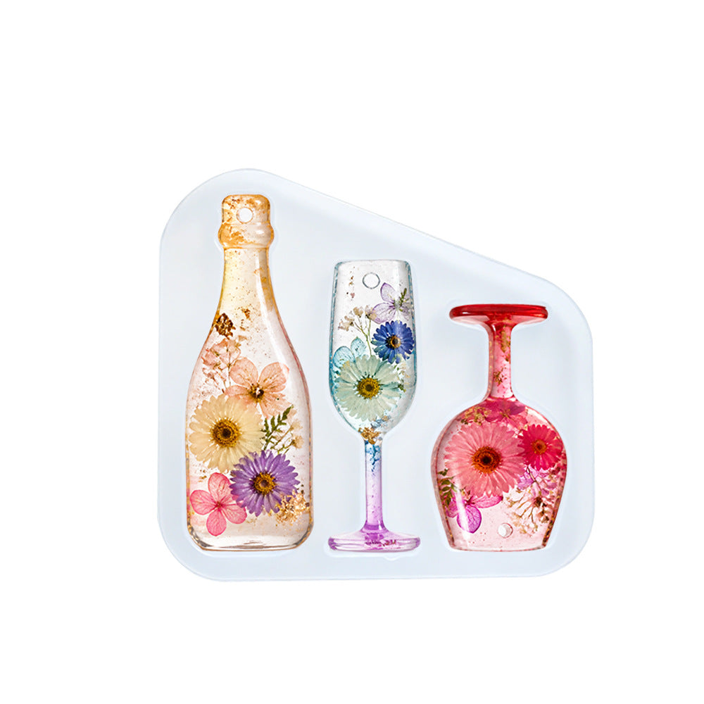 2pcs Christmas Hanging Ornament Resin Molds