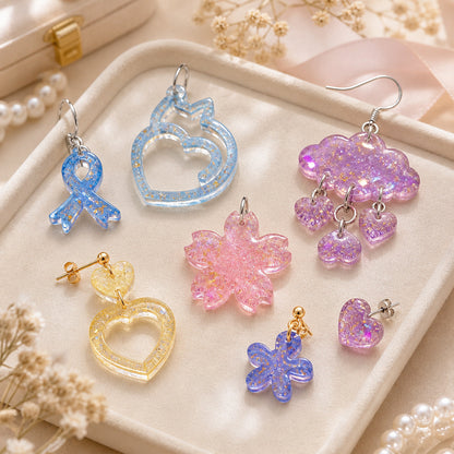 Various Style Earring Resin Mold Set