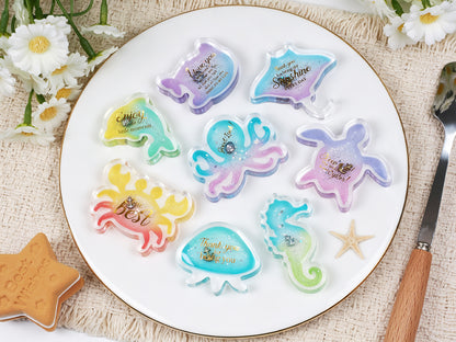 Ocean Animal Shaker Embellishment Resin Mold Set