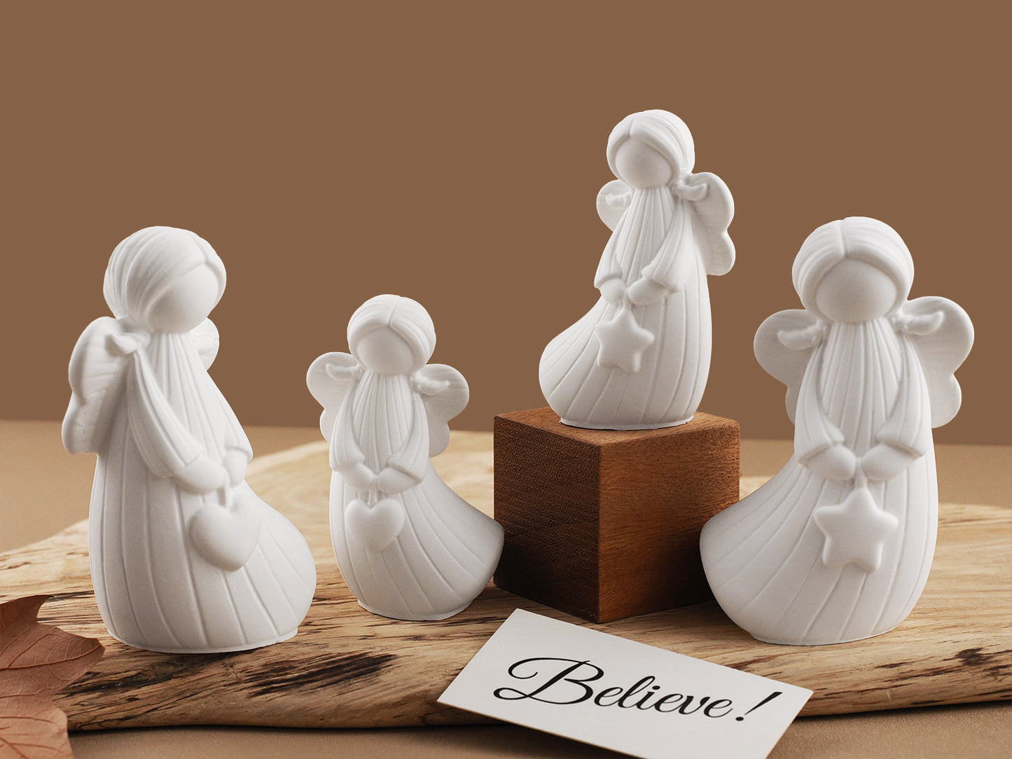 Heart Star Little Angel Ornament Resin Mold