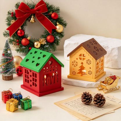 Assembleable Christmas House Resin Mold