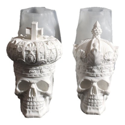 Crowned Skull Ornament Resin Mold