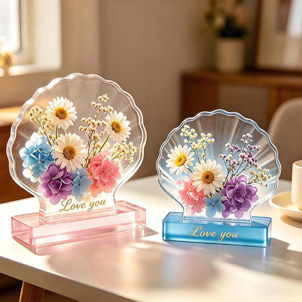 Heart-Shaped Shell Photo Frame Resin Mold