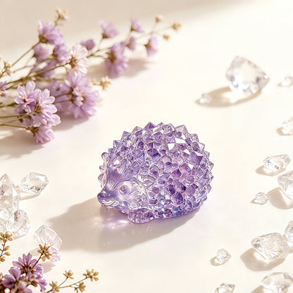 Crystal Cluster Hedgehog Figurine Resin Mold