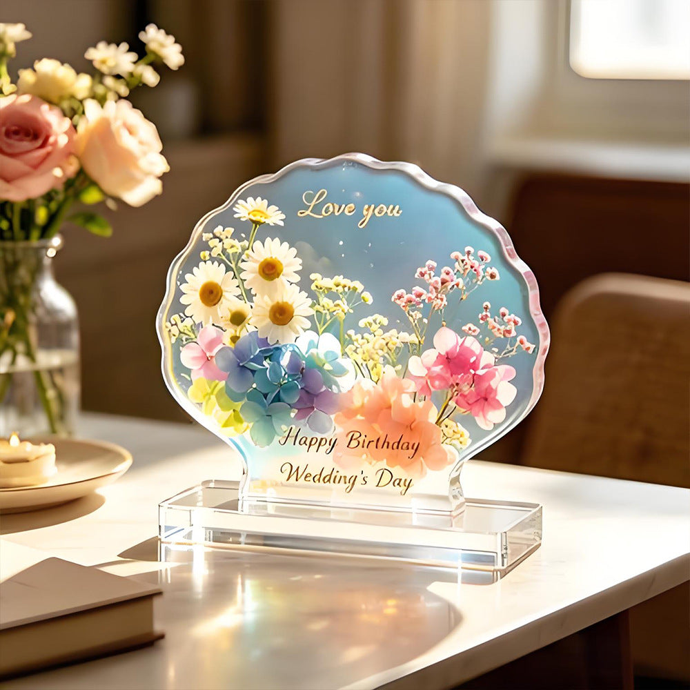 Heart-Shaped Shell Photo Frame Resin Mold