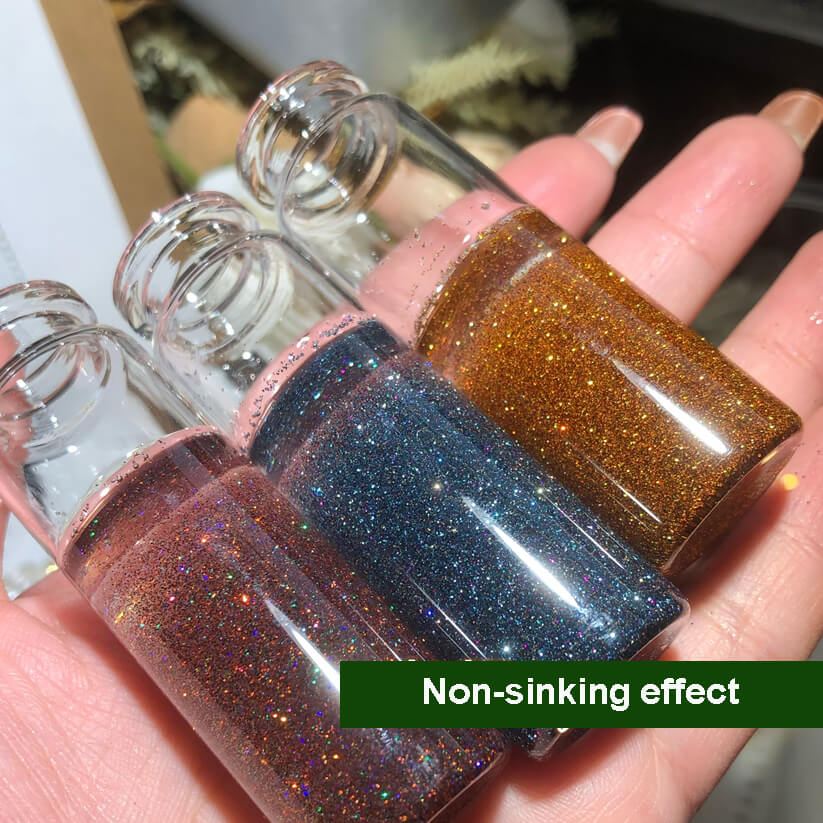 3 Colors Non-sink Glitter Laser Powder Glitter for Resin