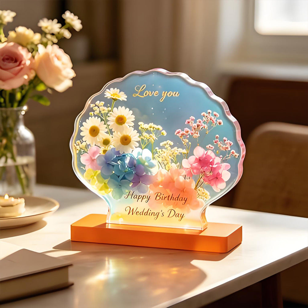 Heart-Shaped Shell Photo Frame Resin Mold