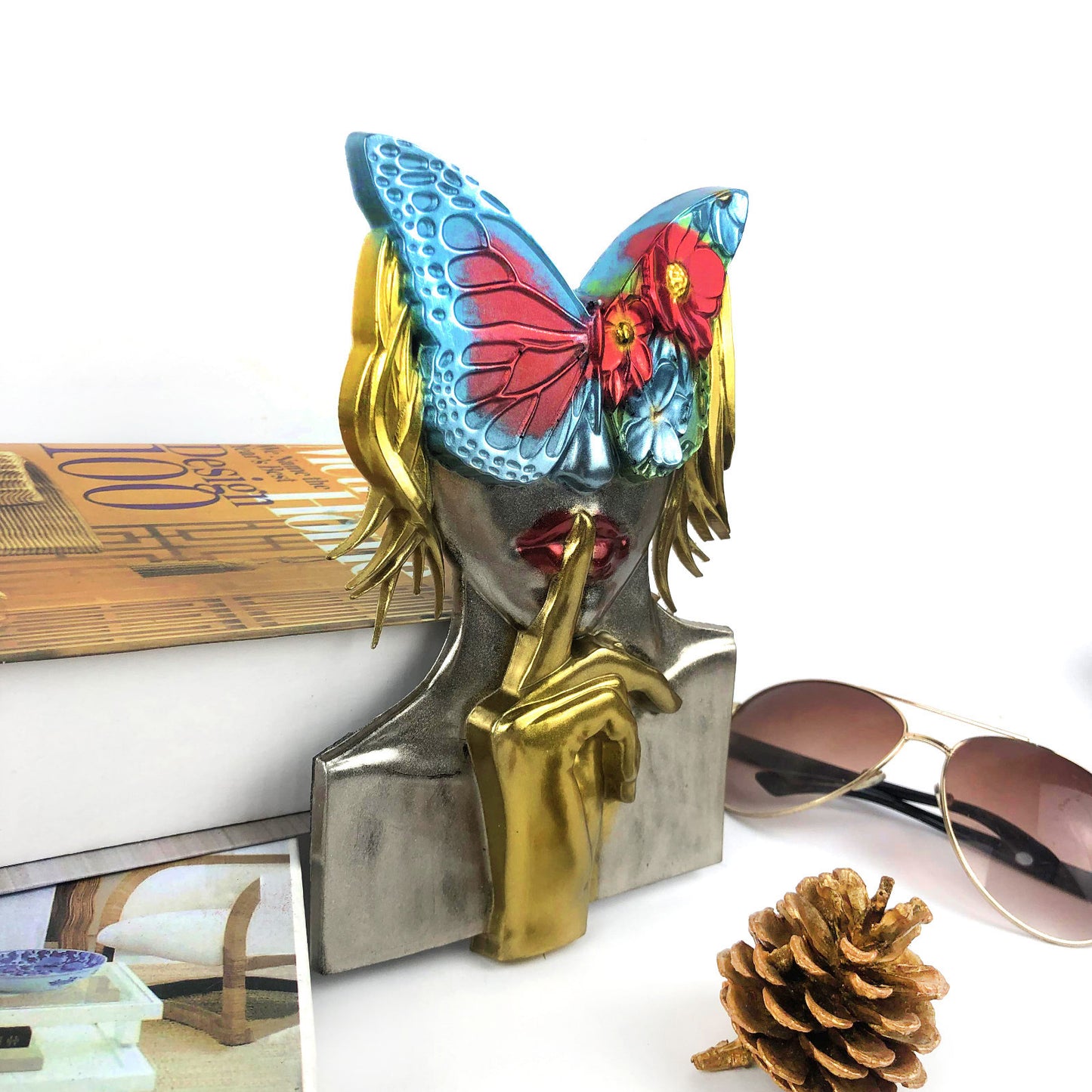 Mysterious Butterfly Beauty Wall Hanging Resin Mold