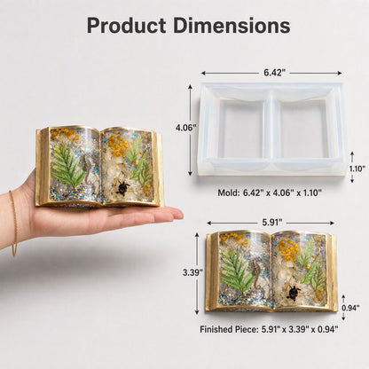 3D Pop-Up Book Figurine Resin Mold